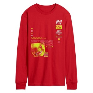 Men's - Jurassic World: Rebirth - Distortus Rex Long Sleeve Graphic T-Shirt - 1 of 2