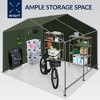 Best Choice Products 10x8ft Outdoor Fabric Storage Shed, Steel Frame, Dual Zipper Doors, Window - 3 of 4