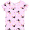 Disney Princess Toddler Girls' 4-Piece Cotton Pajama Sets - 3 of 4