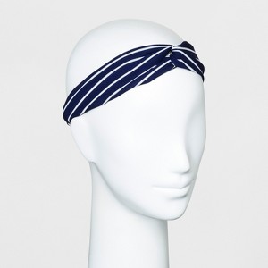 Striped Headband - A New Day Navy/White, Blue