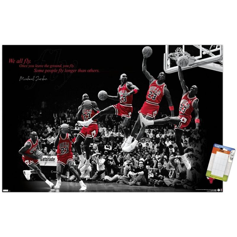 Trends International Michael Jordan - Fly Unframed Wall Poster Prints, 1 of 7