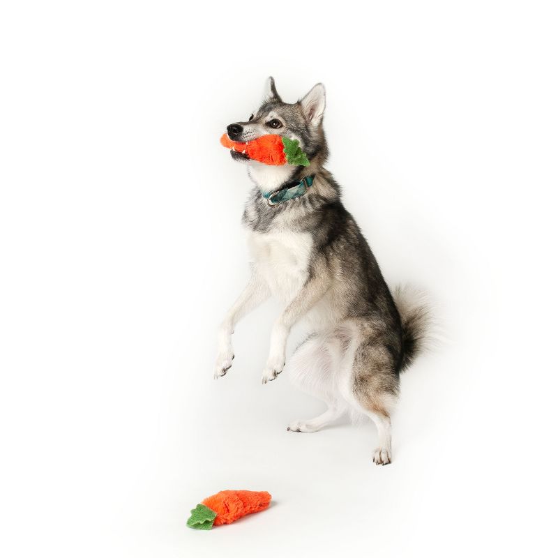 Midlee Plush Carrot Easter Dog Toy- Pack of 2, 3 of 10