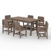 Hyleory HDPE Outdoor Dining Set, 7-Piece Patio Table and Chairs Set, Weather-Resistant Dining Furniture for Garden, Deck, or Patio - 2 of 4