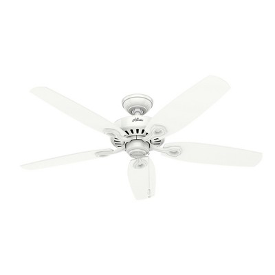 52" Snow White MDF Ceiling Fan with LED Lights