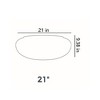 HC Companies Versatile 21 Inch Round Natural Decorative Plastic Outdoor Garden Hose Storage Pot with Side Hole for Faucet Connection - 4 of 4