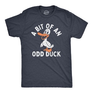 Mens A Bit Of An Odd Duck T Shirt Funny Weird Different Joke Tee For Guys - Crazy Dog Men's T Shirt - 1 of 4