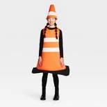 Kids' and Adult Construction Cone Halloween Costume with Headpiece One Size - Hyde & EEK! Boutique™
