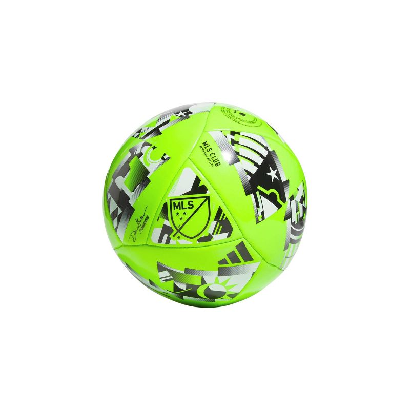 Adidas MLS Size 3 Club Sports Ball - Green, 2 of 5