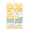 Hudson Baby Infant Girl Cotton Rich Flannel Receiving Blankets, My Sunshine, One Size - 2 of 4