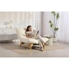 ORRD Corduroy Bean Bag Chair for Adults with Backrest, Large Accent Armless Sofa with High-Density Sponge Filling for Living Room, Bedroom,White - 2 of 4