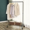Heavy-Duty Clothes Rack, Clothing Rack for Hanging Clothes, Industrial Garment Rack on Wheels, Metal Frame, Commercial Display - 3 of 4