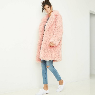 target pink fur jacket