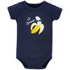 Hudson Baby Infant Boy Cotton Bodysuit, Shorts and Shoe 3pc Set, Go Bananas - 3 of 4