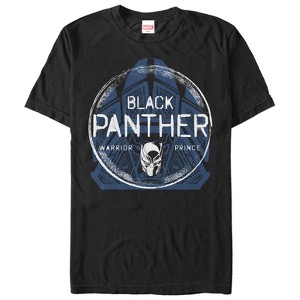 Men's Marvel Black Panther Warrior Prince Pattern T-Shirt - 1 of 4
