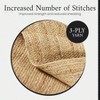 Jute Rug 2x6 Runner Rug with Non - Slip Backing Low - Profile Farmhouse Hallway Runner Indoor Door or Kitchen Friendly - 4 of 4