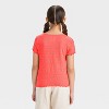Girls' Short Sleeve Textured T-Shirt - Cat & Jack™ - 2 of 3