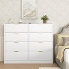 KTMBDW 8 Drawer Dresser for Bedroom, Modern Chest of Drawers, Wood Storage Double Dresser with Deep Drawers for Living Room, Hallway and Entryway - 2 of 4