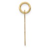 Black Bow Jewelry 14k Yellow Gold, Madison Collection, Medium Script Initial Pendant A-W - 2 of 4