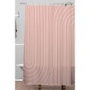 Colour Poems Minimal Line Curvature Shower Curtain - Deny Designs - 2 of 3