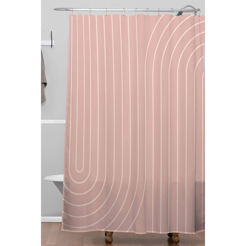 Colour Poems Minimal Line Curvature Shower Curtain - Deny Designs, 3 of 5