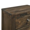 New Classic Furniture Blue Ridge Solid Wood Bedroom Nightstand in Rustic Gray - 3 of 4