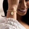 Ross-Simons Italian 18kt Gold Over Sterling Miraculous Medal Bead Stretch Bracelet - 2 of 4