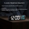 Aoibox Digital Clock for Bedroom & Living Room, Large Display with Date, Week, Temperature, Auto Brightness, Modern Design, 40 Ringtones,Touch Control - 4 of 4