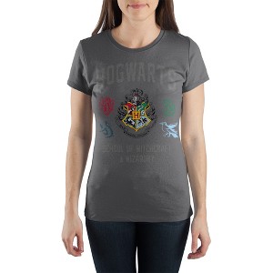Harry Potter TShirt School of Witchcraft and Wizardry Juniors Graphic Tee - 1 of 1
