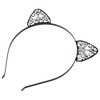 Unique Bargains Women's Elegant Faux Diamond Cat Ears Headband 6.30"x6.10" Black 1 Pc - 4 of 4