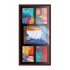 PosterPalooza | Brown Finish Collage Frame - Black Mat, 20 Frame Sizes to Choose From, UV Acrylic - 4 of 4