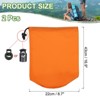 Unique Bargains Camping Hiking Travel Waterproof Portable Tent Sleeping Bag Stuff Sacks 2 Pcs - 2 of 4