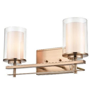 Millennium Lighting Huderson 2 - Light Vanity in  Modern Gold