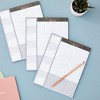 Juvale 3-Pack Large Magnetic Shopping List Pad For Fridge, Grocery Store Magnet Notepads for Meal Planner, 52 Sheets Each, Brown/ Gray, 7.5x9.5 In - 4 of 4