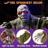Joyfy Halloween Decor Zombie Groundbreaker, Light Up Eyes Creepy Animated Zombie for Halloween Party Outdoor Lawn Patio Yard Decoration - 4 of 4