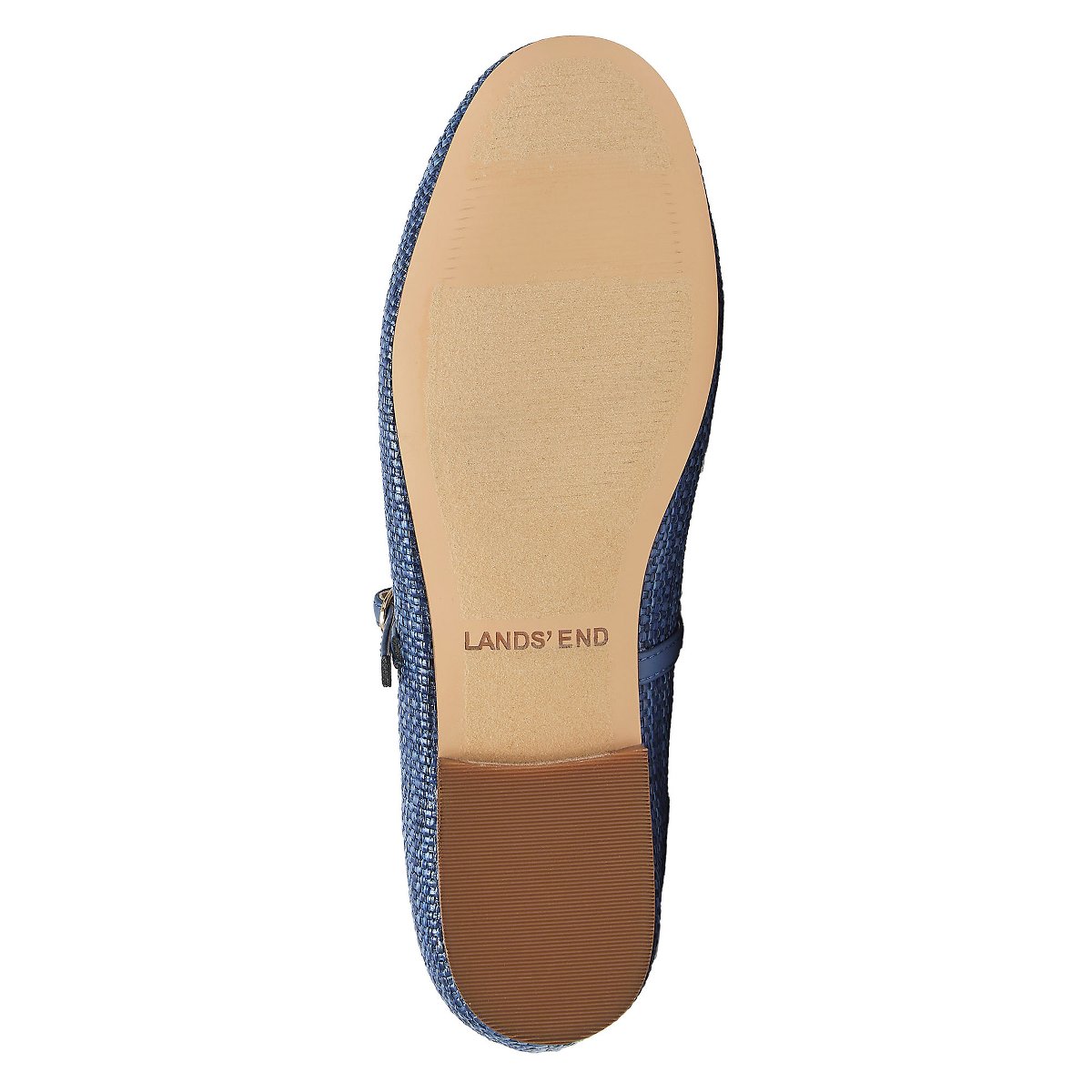 Обувь Lands' End Women's Classic Raffia Mary Jane Flats - 9 - Mediterranean Blue — фото 5