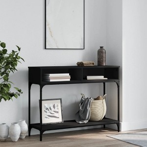 Clihome Modern Sonoma Oak Console Table, Versatile with Drawer and Shelf Entryway Table - 1 of 4