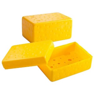 Hutzler Cheese Saver Storage Containers, Set of 2, Good for Soft or Hard Cheeses - 1 of 4
