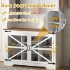 Farmhouse Hall Tree, 4-in-1 Entryway Organizer with 7 Shoe Cubbies & 7 Hooks, Storage Bench for Mudroom/Hallway/Bedroom - 4 of 4