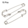 Unique Bargains Metal Blankets Crafts Brooch Making Home Sewing Large Safety Pins 15 Pcs - 3 of 4