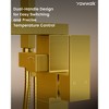 YAWWALK Double Handle Floor-Mounted Freestanding Tub Faucet with Hand Shower - 3 of 4