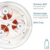 iDesign Recycled Plastic Lazy Susan Turntable Organizer, The Linus Collection – 9” x 1.75”, Clear - 3 of 4