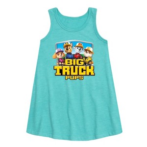 - Paw Patrol - Big Truck Pups Graphic Sleeveless Aline Dress - 1 of 4