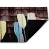 Stupell Industries Colorful Lake Paddles Printed Outdoor Door Mat, design by Kim Allen, 18"x30" - 2 of 4