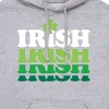 Men's - Instant Message - Irish Retro Repeat Graphic Fleece Pullover Hoodie - 2 of 4