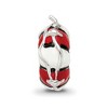Black Bow Jewelry Sterling Silver Enameled Life Preserver Bead Charm - 3 of 4