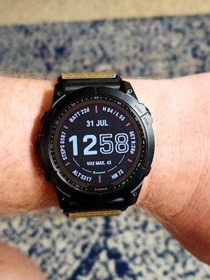 Garmin Fenix 7x - Sapphire Solar Mineral Blue Dlc Titanium With ...