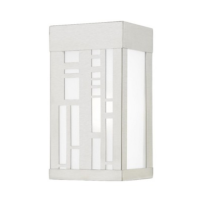 Livex Lighting Malmo 1 - Light Wall Light in  Brushed Nickel