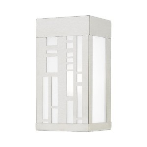 Livex Lighting Malmo 1 - Light Wall Light in  Brushed Nickel - 1 of 4