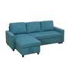 AndMakers 83.6 in. Polyester Full Size Sofa Bed with Storage - 3 of 4