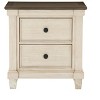 NicBex Rustic 2-Drawer Nightstand with Classic Knobs Bedside Table with Storage End Table for Bedroom, Living Room - 2 of 4